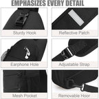 Pritent Crossbody Bags For Women Men Trendy Sling Bag Backpack Casual Chest Bag With Convertible Shoulder Strap