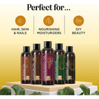 Pure Carrier Oils For Essential Oils - Diy Skin Care Set With Hair Oils Skin Oils For Body Care Moisturizers For Face And Body Plus Nail Care - Anti Aging Skin Care Diy Beauty Products Carrier Oil Set