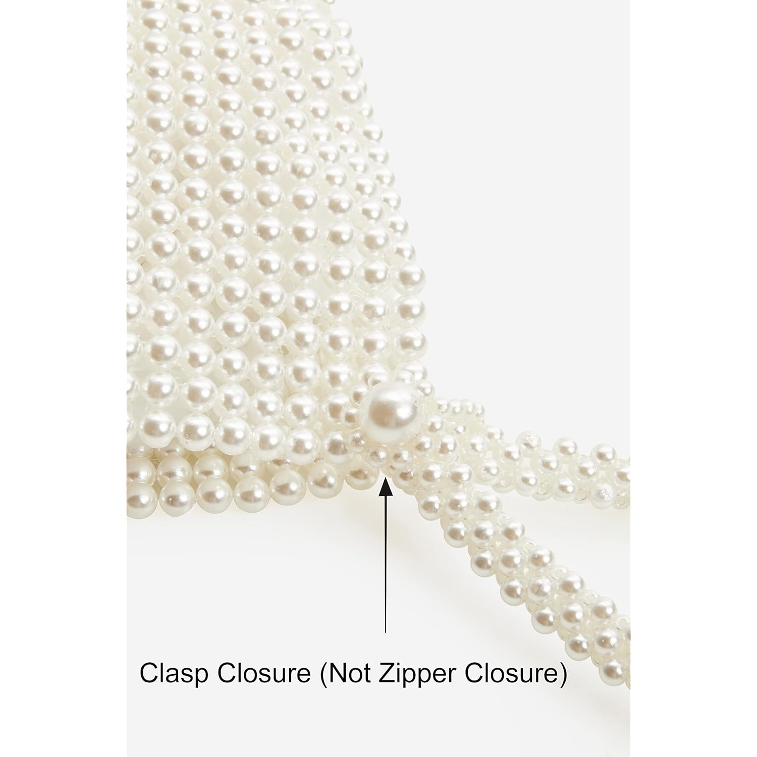 BABEYOND Pearl Clutch Purse Evening Bags for Women Elegant Triangle Purse for Wedding Bride Party Prom