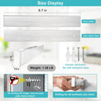 Magnetic Knife Holder for Wall, Knife Magnetic Strip Magnetic Knife Holder for Refrigerator Mount Knife Rack Kitchen Utensil Holder Metal Tool Holder Knife Block Kitchen Organizers Accessories 10 Inch