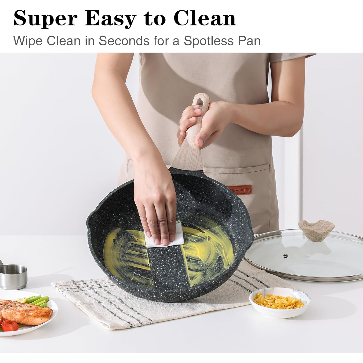 Kordisen Nonstick Frying Pan Skillet, 8 Inch Small Egg Omelet Pan, Healthy and Non Toxic, Induction Compatible, PFOA Free