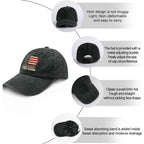U.S. 250Th Anniversarys Hat For Men Classic Washed Distressed Baseball Cap