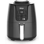 Ninja Air Fryer | 4 QT Capacity | 4-in-1 Roast, Crisp, Roast, Reheats, & Dehydrates | Dishwasher Safe Parts | 105°F-400°F | Includes 20 Easy & Healthy Recipes | 1550 watt | Grey | AF101