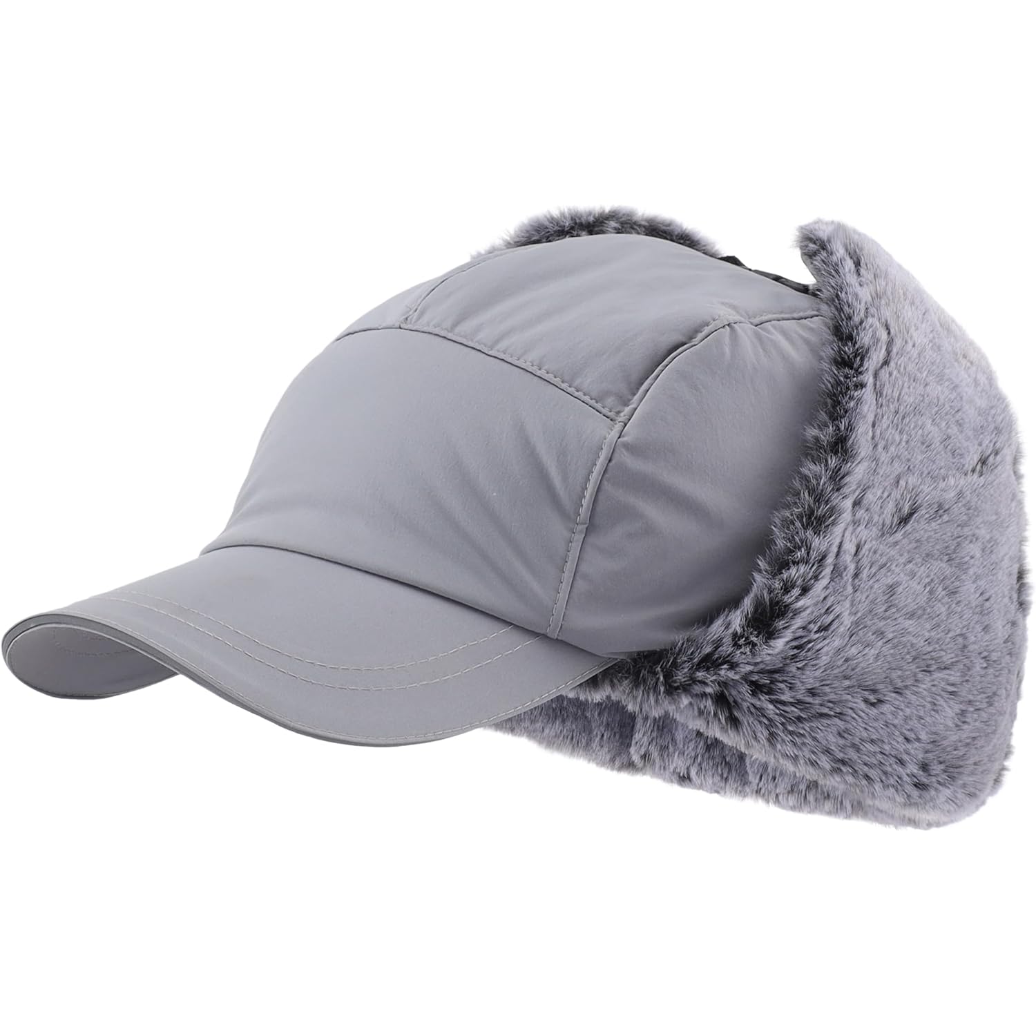 Home Prefer Waterproof Mens Faux Fur Trooper Trapper Hat Hunting Warm Winter Hat with Ear Flaps Visor Face Mask