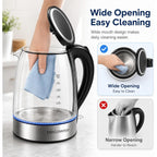 Megawise Electric Glass Kettle With Auto Shut-Off (1.8L)