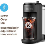 Keurig K-Mini Mate Plus Single-Serve K-Cup Pod Coffee Maker, Compact, 3 Cup Sizes, Brew Over Ice and Strong Button Features, 50 oz Removable Reservoir, Matte Black