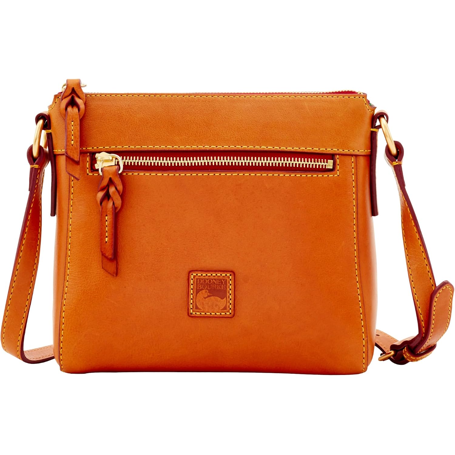 Dooney & Bourke Women'S Crossbody Bags, Florentine Leather Allison Purse With Zipper Pockets And Adjustable Shoulder Strap