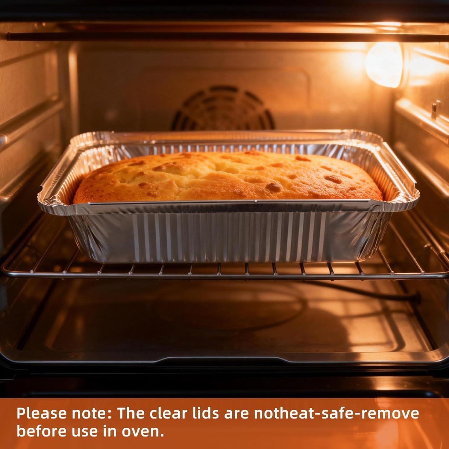 Aluminum Pans with Lids (60 Pack, 8.5"×6") 2.25 LB Capacity Foil Pans with Lids - 60 Pans and 60 Cardboard Covers - Disposable Food Containers Tin Foil Pans for Baking, Meal Prep,Storage and Freezer
