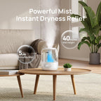 Dreo 3L Humidifiers For Bedroom, 30H Runtime, 26 Db Quiet, New Edition | Easy To Refill & Clean, Precise Humidity Control, Night Light, Cool Mist Air Humidifier For Large Room, Baby Nursery