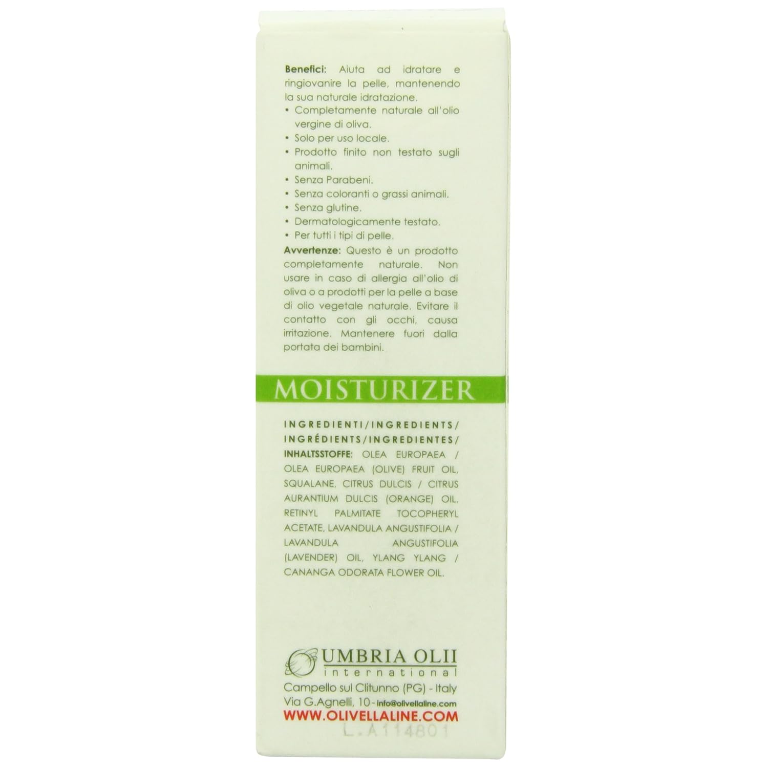 Olivella Olivella All Natural Virgin Olive Oil Moisturizer, For All Skin Types, 1.69 Oz, 1.69 Oz
