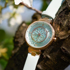 Black By Blue Brave Cherry Blossom Womens Watch-36Mm Case, Natural Diamonds