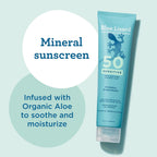 Blue Lizard Sensitive Mineral Spf 50 Sunscreen Lotion, 100% Mineral Sunscreen, Uva/Uvb Protection, Infused With Organic Aloe Vera, Soothes And Hydrates, 5 Fl Oz