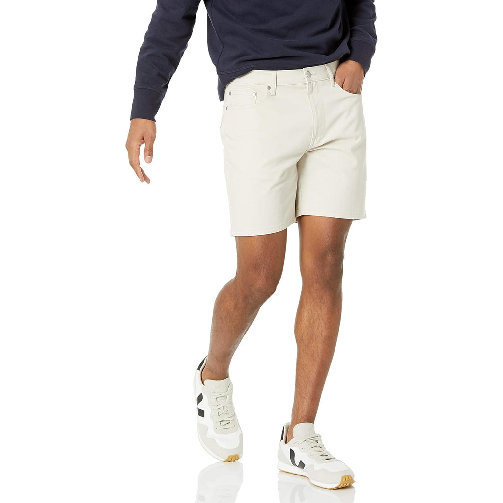Amazon Essentials Men'S Straight-Fit 7" Inseam Stretch 5-Pocket Shorts