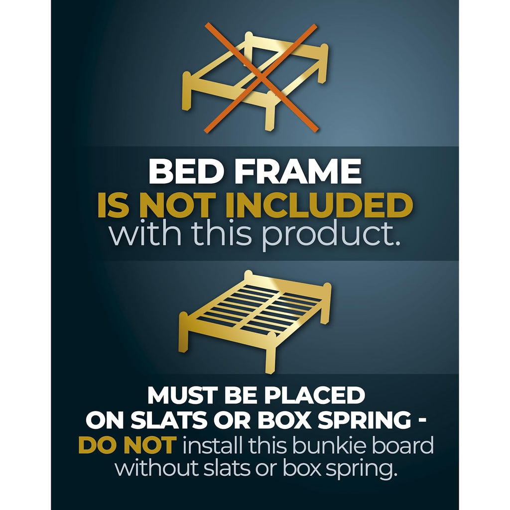 Premium 10Mm Queen Size Bunkie Board (60" X 80") – Slim Low-Profile Mattress Support – Quiet, Moisture-Resistant, Lightweight Bed Board For Platform & Slatted Frames