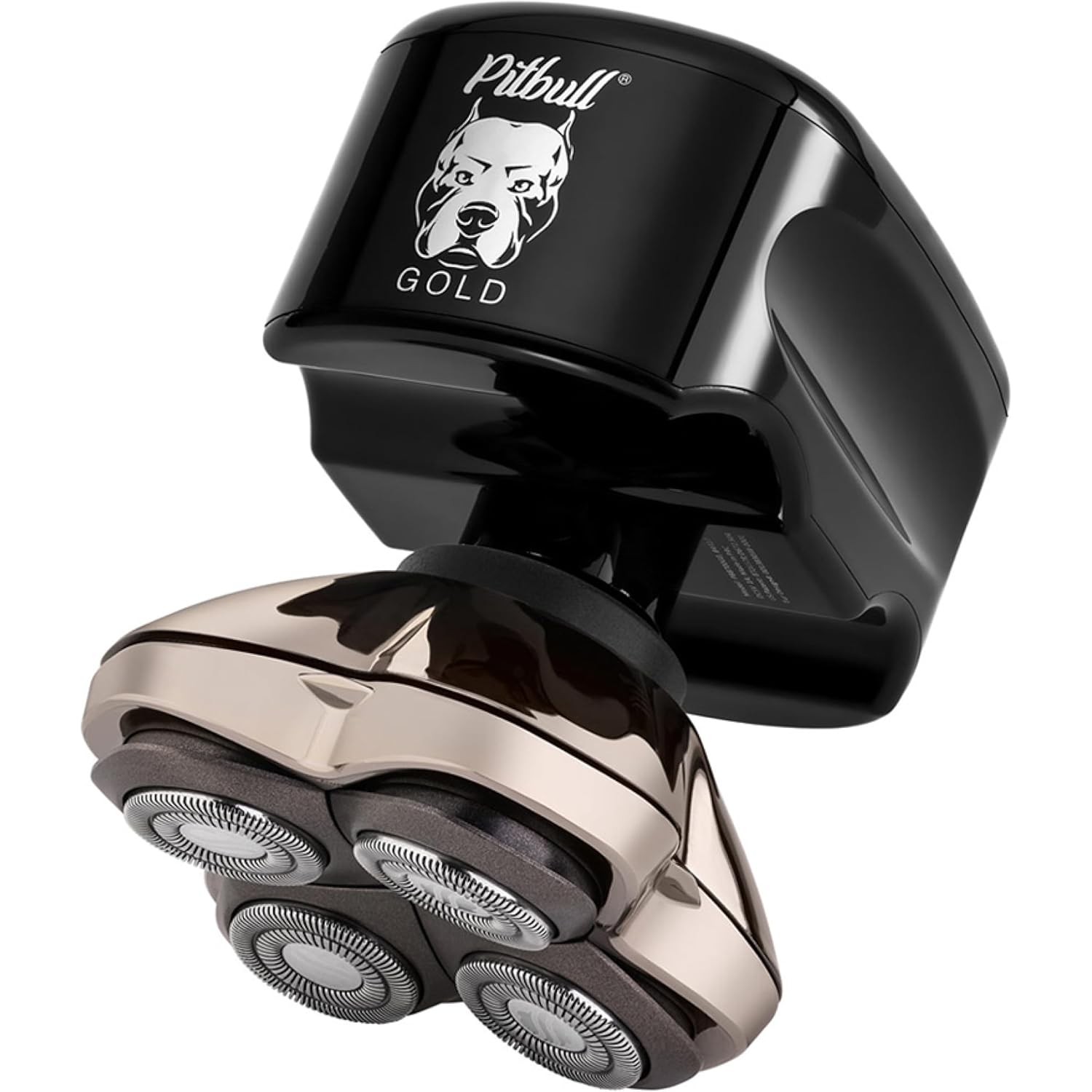 Skull Shaver Pitbull Gold PRO GX5 — Head & Face Shaver for Bald Men | Cordless Wet/Dry Rotary Razor