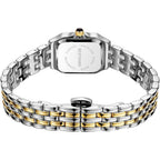 Bestkang Watches For Women Vintage Square Classic Luxury Watch With Roman Numerals Dial Gold Silver Two-Tone Stainless Steel Band Elegant Dress Women'S Wrist Watch
