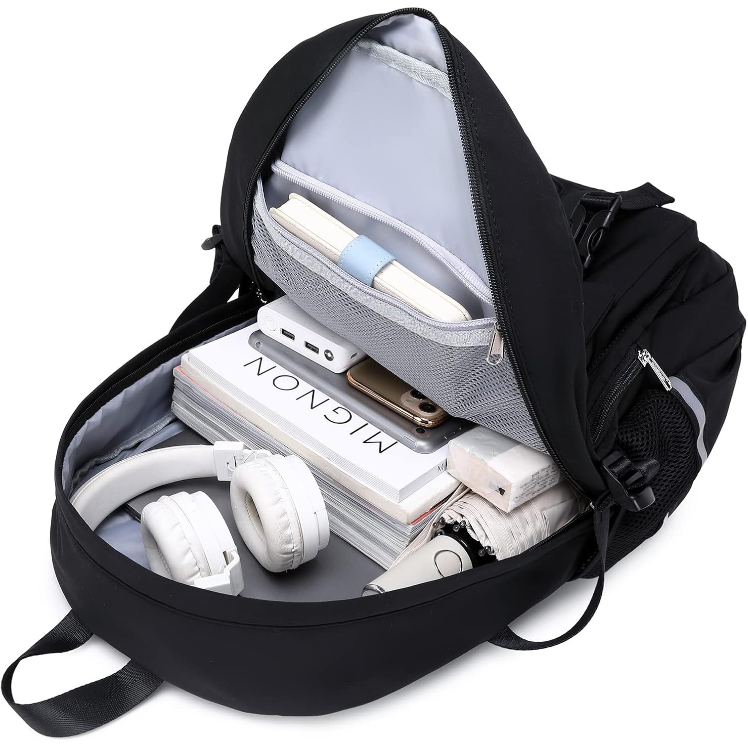 Abshoo Big Student Laptop Backpack For College Women Middle High School Teen Girls Bookbag Travel Daypack (Black) | For College