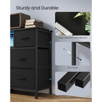 Songmics Bellah Collection - Dresser For Bedroom With Outlets And Led Lights, Tv Stand For Tvs Up To 65 Inches, Chest Of Drawers, 8 Drawers, Steel, Modern, Ink Black Ulgs434Bh02S