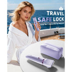 Ufree Bikini Trimmer Electric Razors for Women, Rechargeable Pubic Body Hair Trimmer Electric Shaver for Legs Body Hair, Bikini Shaver IPX7 Waterproof, Gifts for Women, Purple