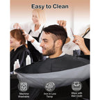 Lictin Hair Cloak Cape Black - Haircut Cape Umbrella Waterproof