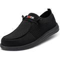 Larnmern Steel Toe Loafers Women Lightweight Comfortable Slip On Walking Casual Flats Sneakers Work Safety Shoes