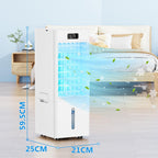 Swamp Cooler, 6L Windowless Portable Air Conditioners, 3-In-1 Evaporative Air Cooler With Remote, 4 Modes & 3 Speeds, 4 Ice Packs, Auto Oscillating, 12H Timer, Quiet Cooling Fan