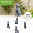 Dog Statue With Solar Butterfly - Ideal Gifts For Mom, Dad Or Birthdays, Beautifully Crafted Outdoor Decorations To Wow Your Guests