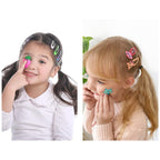 Funtopia Hair Clips For Girls,100 Pcs No Slip Metal Snap, Barrettes For Kids Teens Women, Cute Candy Color Cartoon Design Hair Pins (Animals Fruits Crowns Stars)