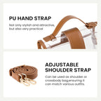 CLUCI Clear Bag for Stadium Events Crossbody Purses for Women Stadium Approved Clear Bag for Concerts Sports Festivals
