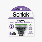 Schick Hydro Ultra Sensitive Razor Blades Refills, 5ct