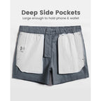 Maamgic Mens Shorts Casual 4 Inch Cotton Casual Shorts For Men Elastic Waistband Mens Casual Shorts Daily Wear