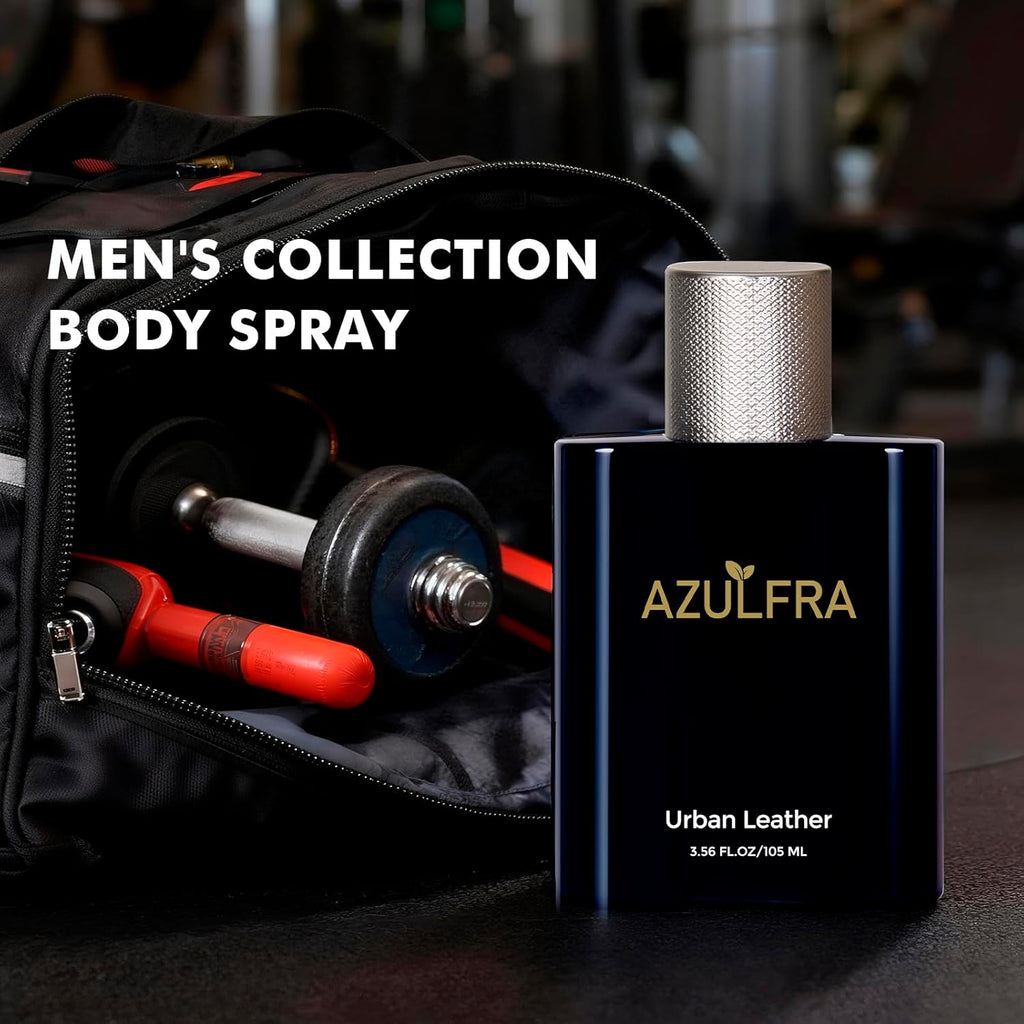 Azulfra Deodorizing Body Spray for Men 3.56 Fl.Oz, Notes of Grapefruit Pineapple and Sandalwood, Long lasting Men's Fragrance Mist