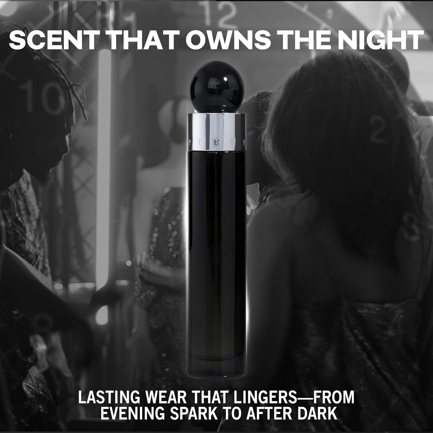 Perry Ellis 360° Black Eau De Toilette Spray for Men - Mens Cologne, Long Lasting Perfume, EDT, Fragrance with Notes of Ginger, Cardamom & Tobacco Leaf - 3.4 fl oz (100 mL)