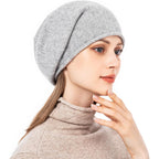 Knit Slouchy Beanie Hats For Women Cashmere Ski Cap Knitted Wool Soft Warm Winter Hat