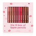 ColourPop Lil Box of Lippie Pencils Makeup Kit - 10-Piece Vegan Lip Liner Set with Creamy, Long-Wearing Formula - Includes New Shades to Deliver Bold, High-Impact Color (3.05 oz)