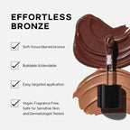 Saie Dew Bronze - Hydrating Liquid Bronzer Stick For A Sun Kissed Glow - Liquid Contour Stick Infused With Nourishing Skin Care Ingredients - Sculpted Face Makeup Essential - Sand (0.4 Oz)