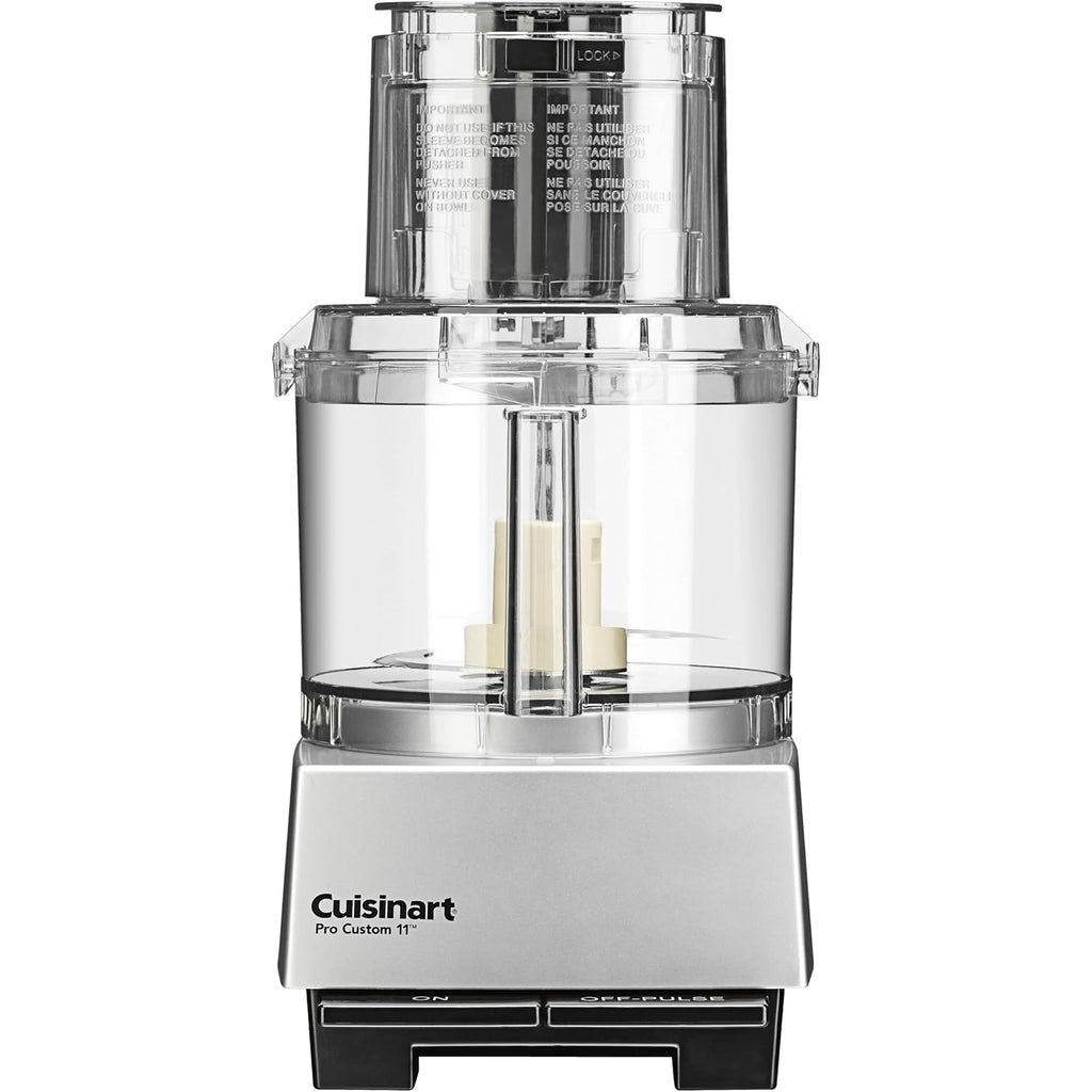 Cuisinart Food Processor, Dishwasher Safe 11-Cup Food Processor With Slicing & Shredding Discs, Cuisinart Pro Custom 11 Stainless Steel Electric Chopper & Kitchen Food Processor, Chrome, Dlc-8Sbcyp1