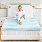 Sweetcrispy Memory Foam Mattress Topper Twin Xl, 3 Inch Thick Gel Infused Cooling Toppers Pad For Twin Xl Size Bed, Sleeper Sofa, Rv, Camper, Certipur Us Certified, Ventilated And Breathable