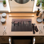 Under NY Sky Leather Apron and Tool Holder - Professional Products for Hair Stylists, Barbers & Hairdressers