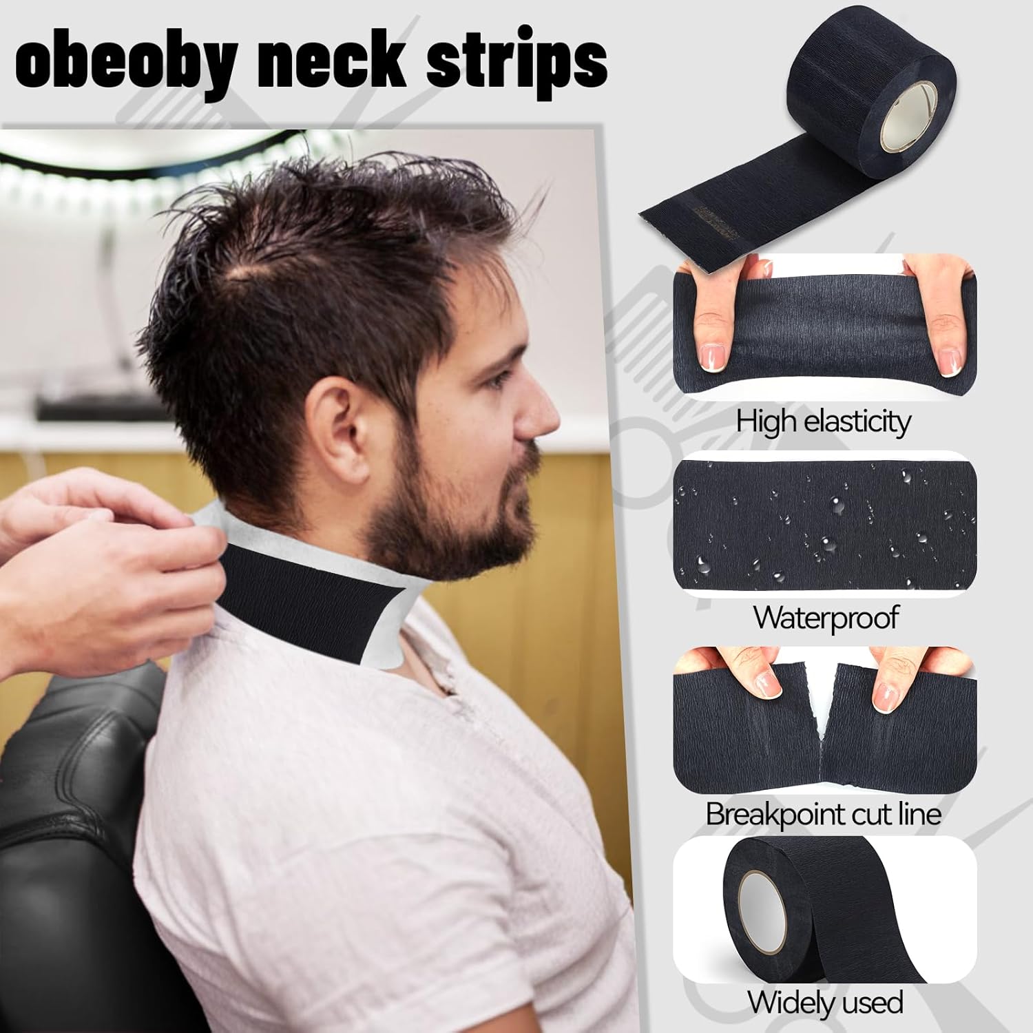 10 in 1 Barber Cape Kit, Hair Cutting Cape Neck Duster Brush Combs, Clips & Cleaning Supplies for Home Men Father Gifts