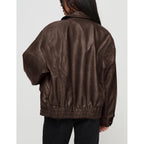 Prettygarden Women'S Faux Leather Motorcycle Jacket Trendy Fall Spring Clothes Oversized Zip Up Winter Coat Outerwear