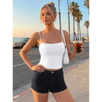 Women's Double Lined Camisole Tank Tops - Adjustable Spaghetti Strap Sleeveless Top, Basic Tank for Layering