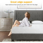 Twin Size Mattress Gel Memory Foam Bed Mattress In A Box Medium Firm And Good Support Removable And Washable Design Breathable Fabric Small Compression Packaging For Kids And Adults