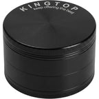 Kingtop Grinder, Large 3" Zinc Alloy Spice Grinder (Black)