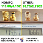 Garden Hose Quick Connect Solid Brass Quick Connector Garden Hose Fitting Water Hose Connectors 3/4 Inch Ght (2Sets)