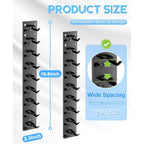 2 Pack Hat Organizer For Baseball Caps, Strong Adhesive Hat Rack For Wall, Multilayer Hat Storage Display Holder For Door Closet, Cap Organizer Storage Wall Mounted Hat Hooks Hold Up To 18 Hat (Black)