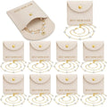 Yinkin 12 Sets Mother's Day Church Gifts Mother's Day Necklaces Gifts Bulk Gold Pearl Choker with Jewelry Pouch Adjustable Necklaces for Thank You Mom Church Gift