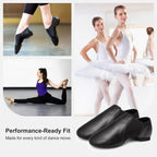 Stelle Jazz Shoes For Women Men Leather Upper Slip-On Dance Shoes Unisex
