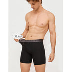 Finetoo Mens Underwear Cotton Boxer Briefs Soft Breathable Boxers Moisture-Wicking Shorts Clothing Underwear For Men Pack 3