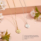 HOPE LOVE SHINE Women's New Beginnings Necklace - 14k Gold Plated Sterling Silver, Healing & Recovery Gift, Adjustable 16+2" Chain